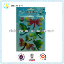 3D dragonfly hologram stickers for kids decoration